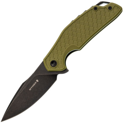 Складной нож Mr.Blade Wyvern blackwash сталь AUS-8, рукоять Olive FRN