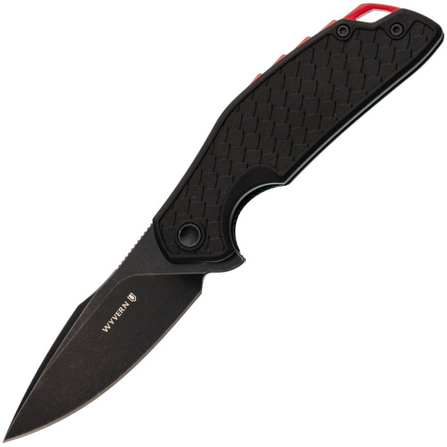 Складной нож Mr.Blade Wyvern Blackwash, сталь AUS-8, универсальный EDC нож, рукоять Black FRN