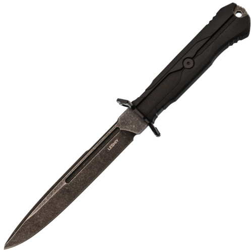 Тактический нож Mr.Blade Leshiy blackwash, сталь AUS-8, рукоять Black Elastron
