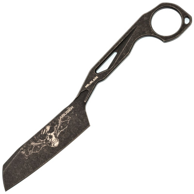 Скелетный нож Mr.Blade Abuser LE Ghost blackwash, сталь AUS-8