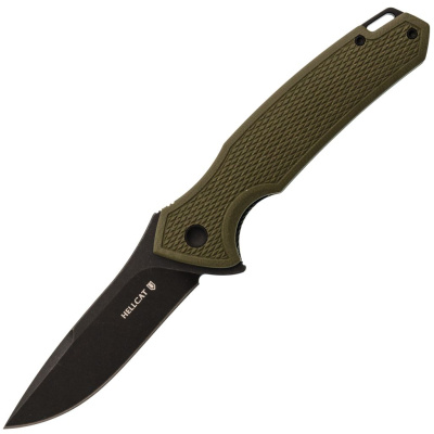 Складной нож Mr.Blade Hellcat Mini blackwash сталь S35VN, рукоять Olive G10