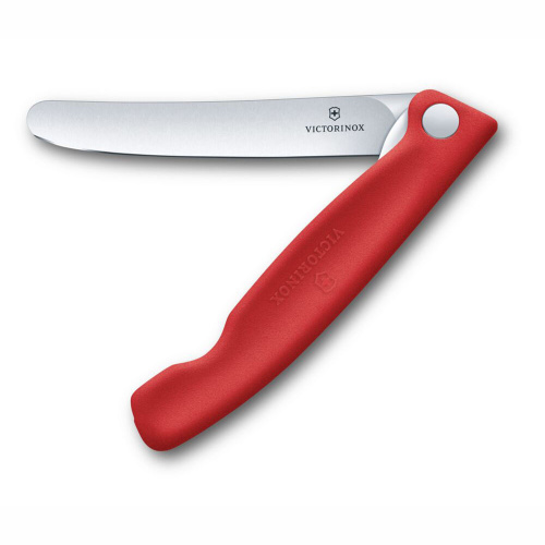Нож складной для овощей Victorinox Swiss Classic 11 см, нержавеющая сталь, рукоять полипропилен, красный