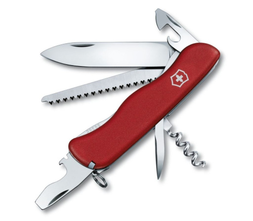 Нож перочинный Victorinox Forester, сталь X50CrMoV15, рукоять нейлон, красный, 11 функций, 111мм