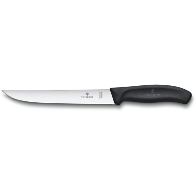 Кухонный нож Victorinox 6.8103.18B, сталь X50CrMoV15, рукоять полипропилен, черный