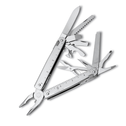 Мультитул Victorinox SwissTool, сталь X50CrMoV15, рукоять нержавеющая сталь, серый