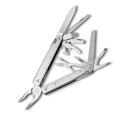 Мультитул Victorinox SwissTool, сталь X50CrMoV15, рукоять нержавеющая сталь, серый