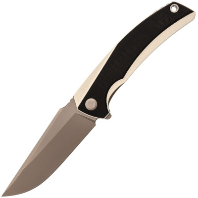 Складной нож TuoTown Xomao, сталь T10S, рукоять Black/White G10