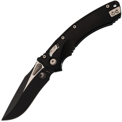 Складной нож Microtech Amphibian, сталь М390 с покрытием, рукоять алюминий, черный