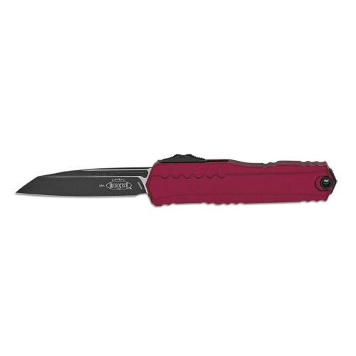 Автоматический нож Microtech Cypher II S/E 1241-1MR, сталь M390MK, рукоять алюминий, бордовый/черный