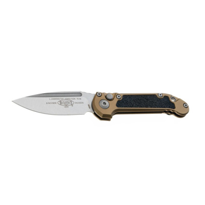 Автоматический нож Microtech LUDT Gen III 1135-10TA, сталь M390, рукоять алюминий, бежевый