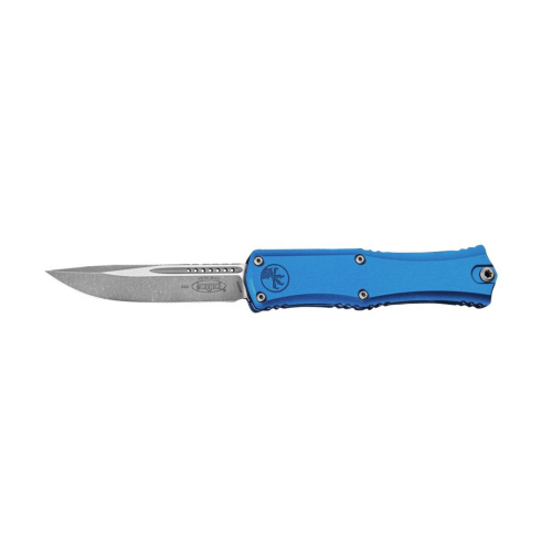 Автоматический нож Microtech Hera II Mini S/E 1703M-10APBL, сталь M390MK, рукоять алюминий, синий
