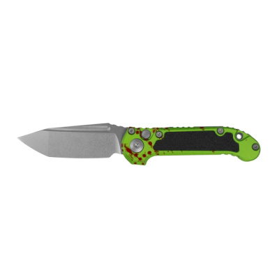 Автоматический нож Microtech LUDT Gen III Zombie T/E 1136-10Z, сталь M390MK, рукоять алюминий, зеленый