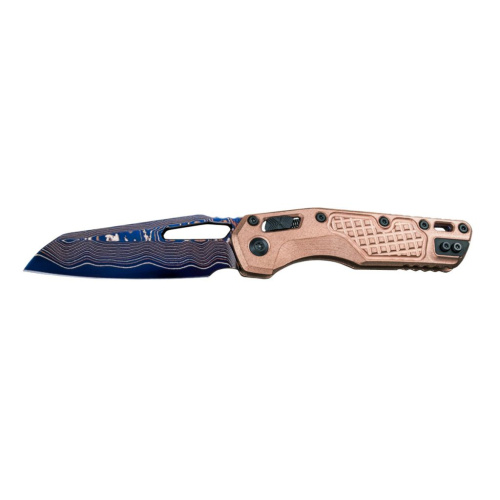 Складной нож Microtech MSI Frag Copper 210-16FRMS2, сталь Damascus, рукоять медь