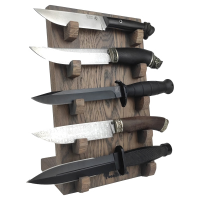 Подставка для коллекции из 5-ти ножей Woodinhome HKS0205OG, дуб