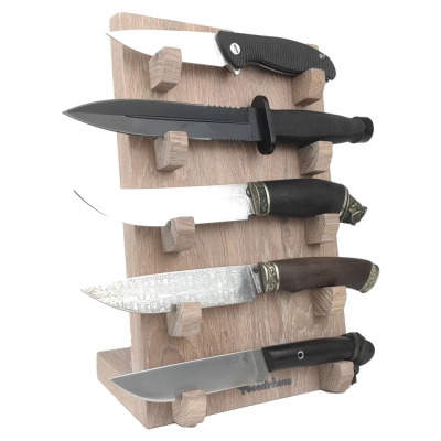 Подставка для коллекции из 5-ти ножей Woodinhome HKS0205OW, дуб