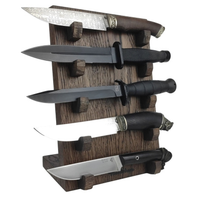 Подставка для коллекции из 5-ти ножей Woodinhome HKS0205OB, дуб, коричневый