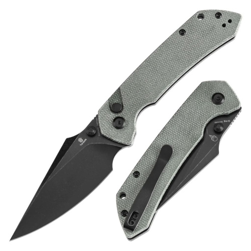 Складной нож Tenable Fenrir, сталь 14C28N, рукоять зеленая микарта