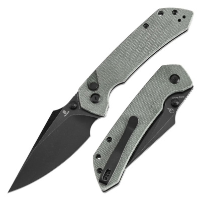 Складной нож Tenable Fenrir, сталь 14C28N, рукоять зеленая микарта