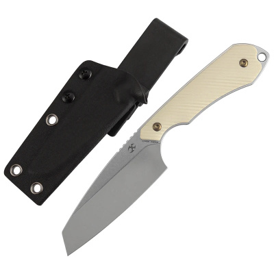 Туристический нож Kansept Valk, сталь Nitro-V, рукоять G10, Ivory