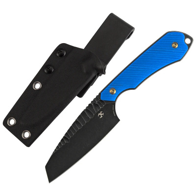 Туристический нож Kansept Valk, сталь Nitro-V, рукоять G10, Dark Blue
