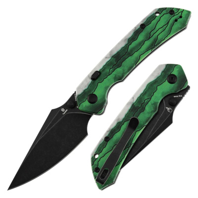 Складной нож Tenable Fenrir, сталь D2, рукоять G10, Green Misty Mountain