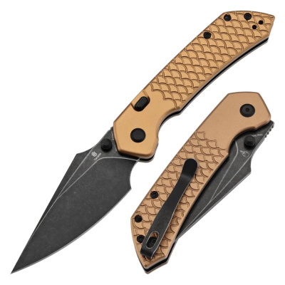 Складной нож Tenable Fenrir, сталь Nitro-V, рукоять алюминий, бронзовый