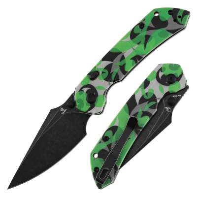 Складной нож Tenable Fenrir, сталь D2, рукоять G10, Jade