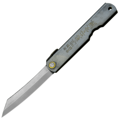 Складной нож Higonokami HKC-80Black, сталь AoGami, рукоять нержавеющая сталь