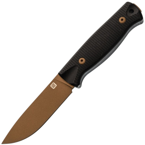 Нож Hot Knife Hoot, сталь D2 cerakote bronze, рукоять G10, черный