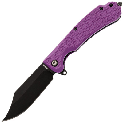 Складной нож Daggerr Powie Purple BW DL, сталь 8Cr14MoV, рукоять FRN