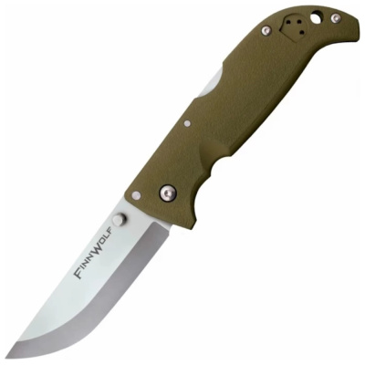 Нож складной Cold Steel Finn Wolf, сталь AUS-8A, рукоять Griv-Ex™, оливковый