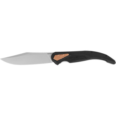 Большой складной нож Kershaw Strata XL, сталь D2, рукоять сталь/G10