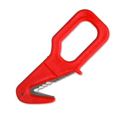 Стропорез Fox Rescue Emergency Tool, сталь 420J2, рукоять термопластик FRN, красный