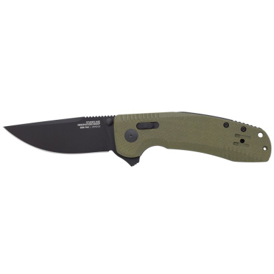 Полуавтоматический складной нож SOG-TAC XR OD Green, сталь D2, рукоять G10