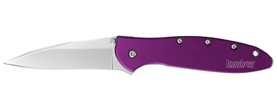 Полуавтоматический складной нож Kershaw Leek, сталь 14C28N, рукоять алюминий, фиолетовый