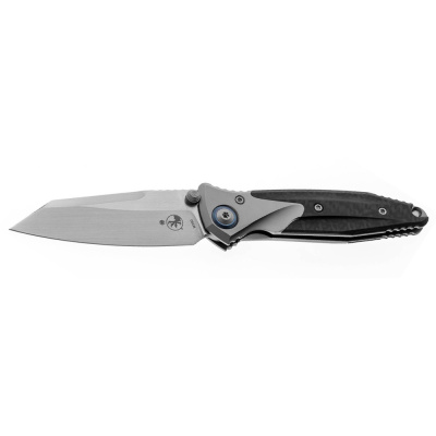 Складной нож Microtech Socom Bravo Mini Warcom, сталь M390, рукоять титан/карбон