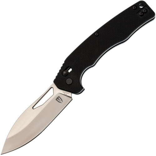Складной нож Obertech ns-01 Drop point satin, сталь VG-10, рукоять G10, черный