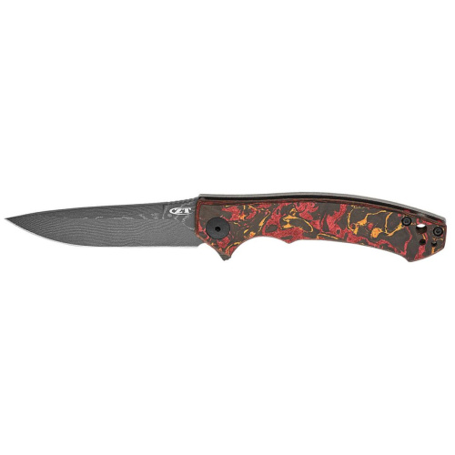 Складной нож Zero Tolerance 0450CFDAMS, сталь дамаск, рукоять карбон