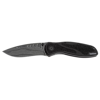 Полуавтоматический складной нож Kershaw Blur, сталь Damascus, рукоять алюминий, черный