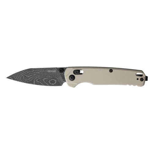 Складной нож Kershaw Bel Air, сталь Damascus, рукоять алюминий, бежевый