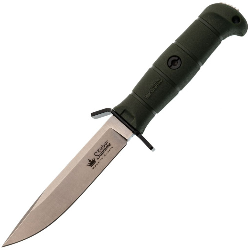 Тактический нож Kizlyar Supreme Combat SW, сталь AUS-8, рукоять кратон, оливковый