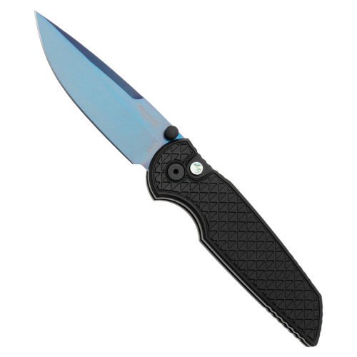 Cкладной нож Pro-Tech Tactical Response 3 Integrity Relic Textured Blue Sapphire, сталь S35VN, рукоять алюминий, черный