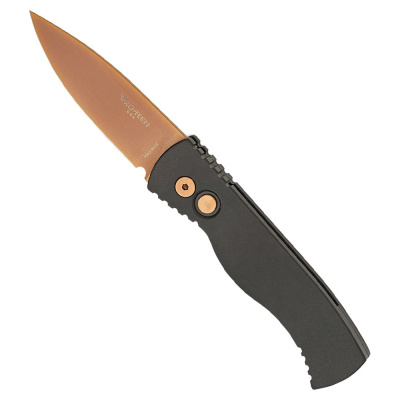 Автоматический нож Pro-Tech Tactical Response 2 Rose Gold, сталь MagnaCut, рукоять алюминий, черный