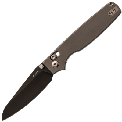 Складной нож Kizer Original 2 Sheepsfoot, сталь S45VN, рукоять титан, серый