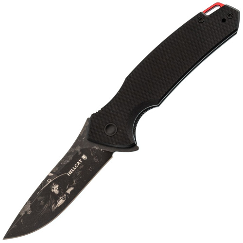 Складной нож Mr.Blade Hellcat Mini LE Ghost blackwash, сталь VG-10, рукоять Black G10