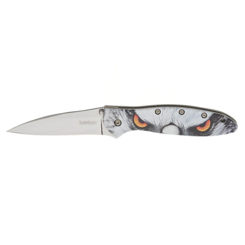 Полуавтоматический складной нож Kershaw Leek Hawk, сталь 14C28N, рукоять алюминий