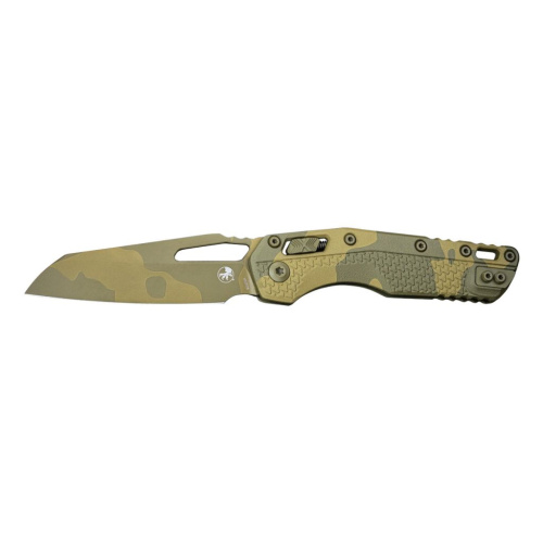 Складной нож Microtech MSI Bazooka Green Camo, сталь M390MK, рукоять полимер