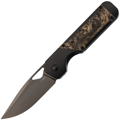 Складной нож Kizer Militaw, сталь S45VN, рукоять титан/карбон