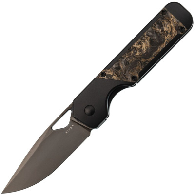 Складной нож Kizer Militaw, сталь S45VN, рукоять титан/карбон