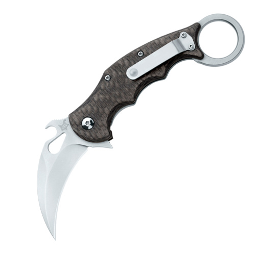 Складной нож Fox IKBS Ball Bearing Karambit, сталь Elmax, рукоять титановый сплав 6Al4V, чёрный
